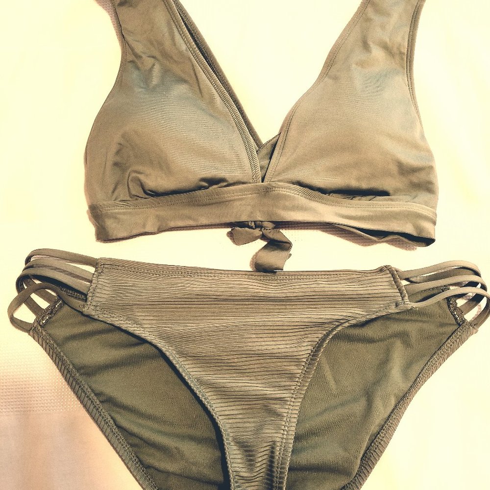 One-time worn sage green bikini